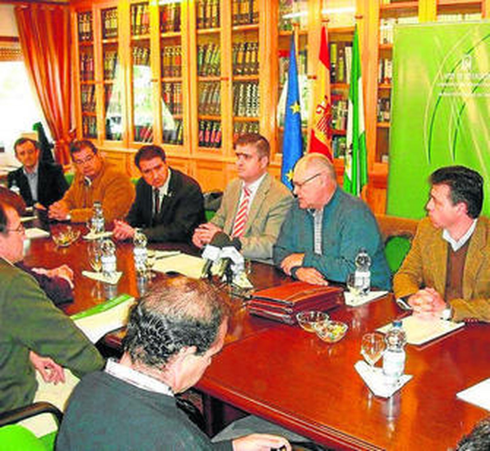 Un instante del encuentro, que se celebró en el Ifapa de Chipiona.