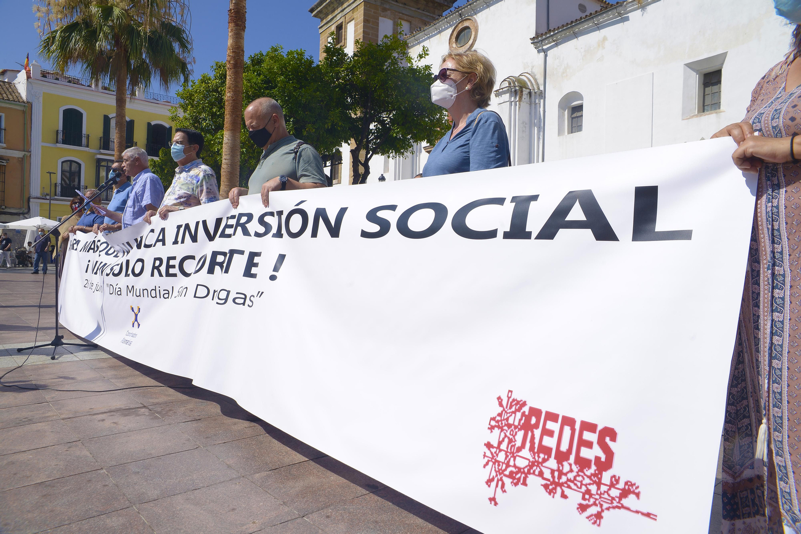 Fotos de la concentración en el día de la lucha contra las drogas en Algeciras.