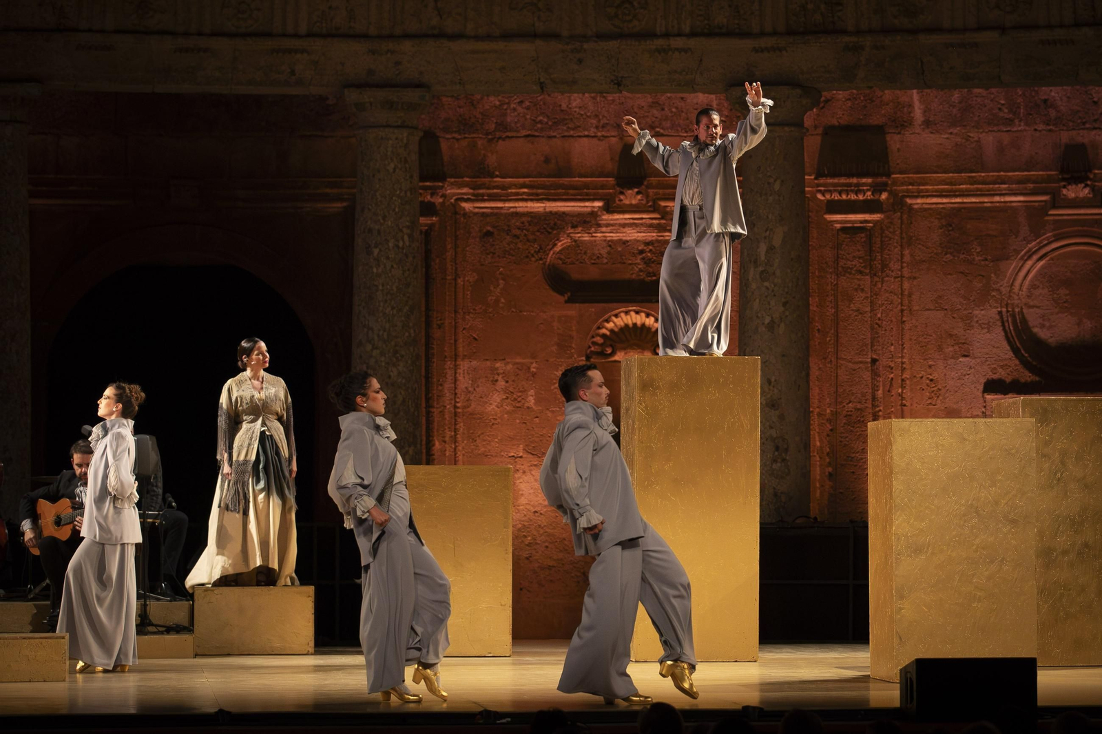 Actuación del Ballet Flamenco Andalucia en el pasado Festival de Musica y Danza de Granada.
