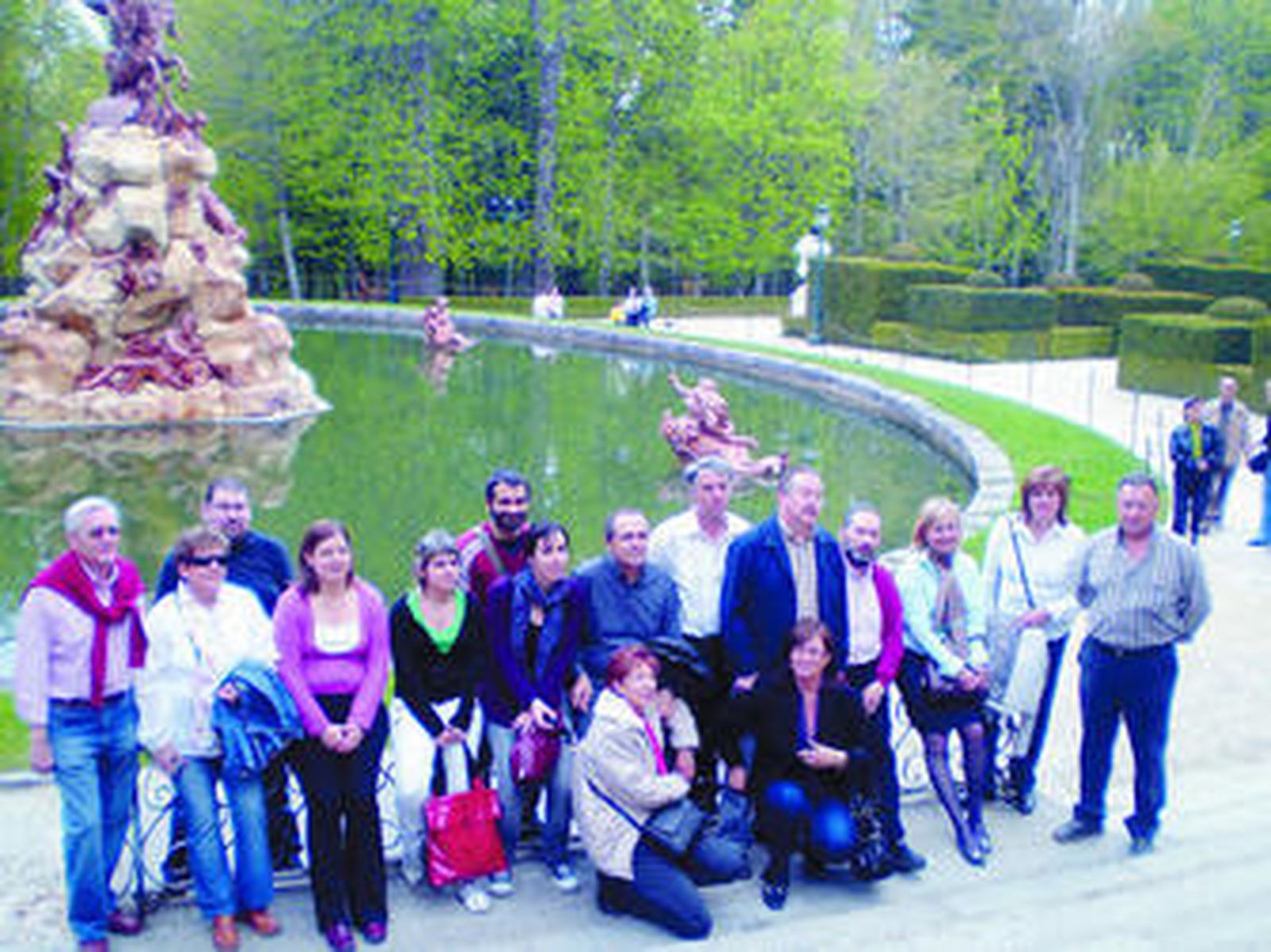 Familiares y afectados de miastenia.