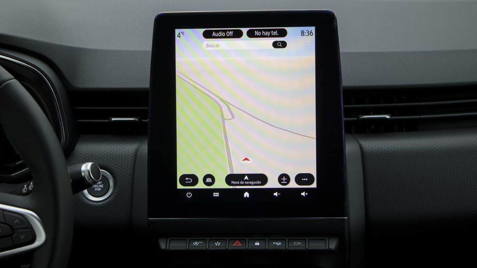 Interior del nuevo Renault Clio.