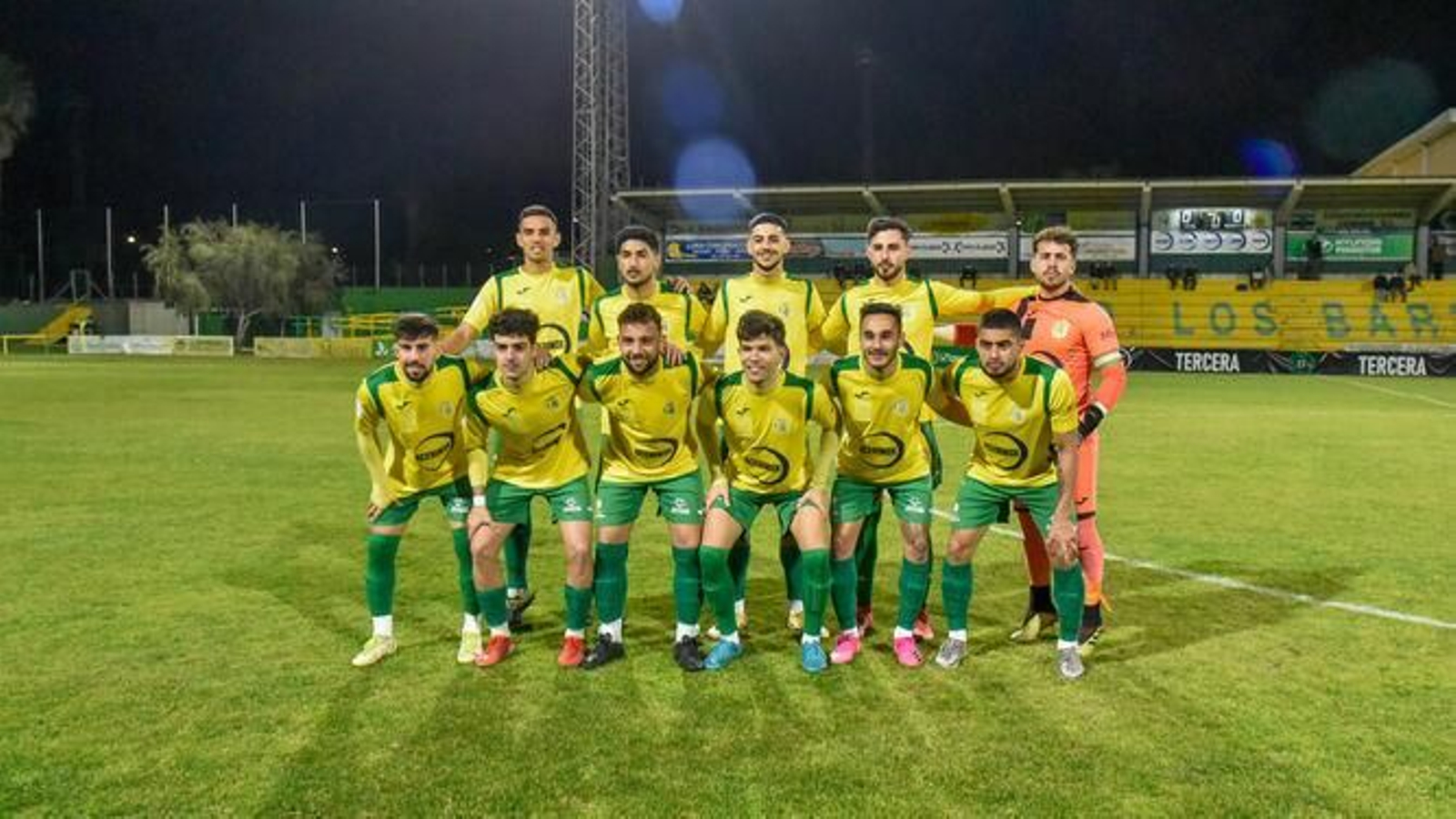 Formación inicial de la UD Los Barrios, el miércoles ante el Xerez