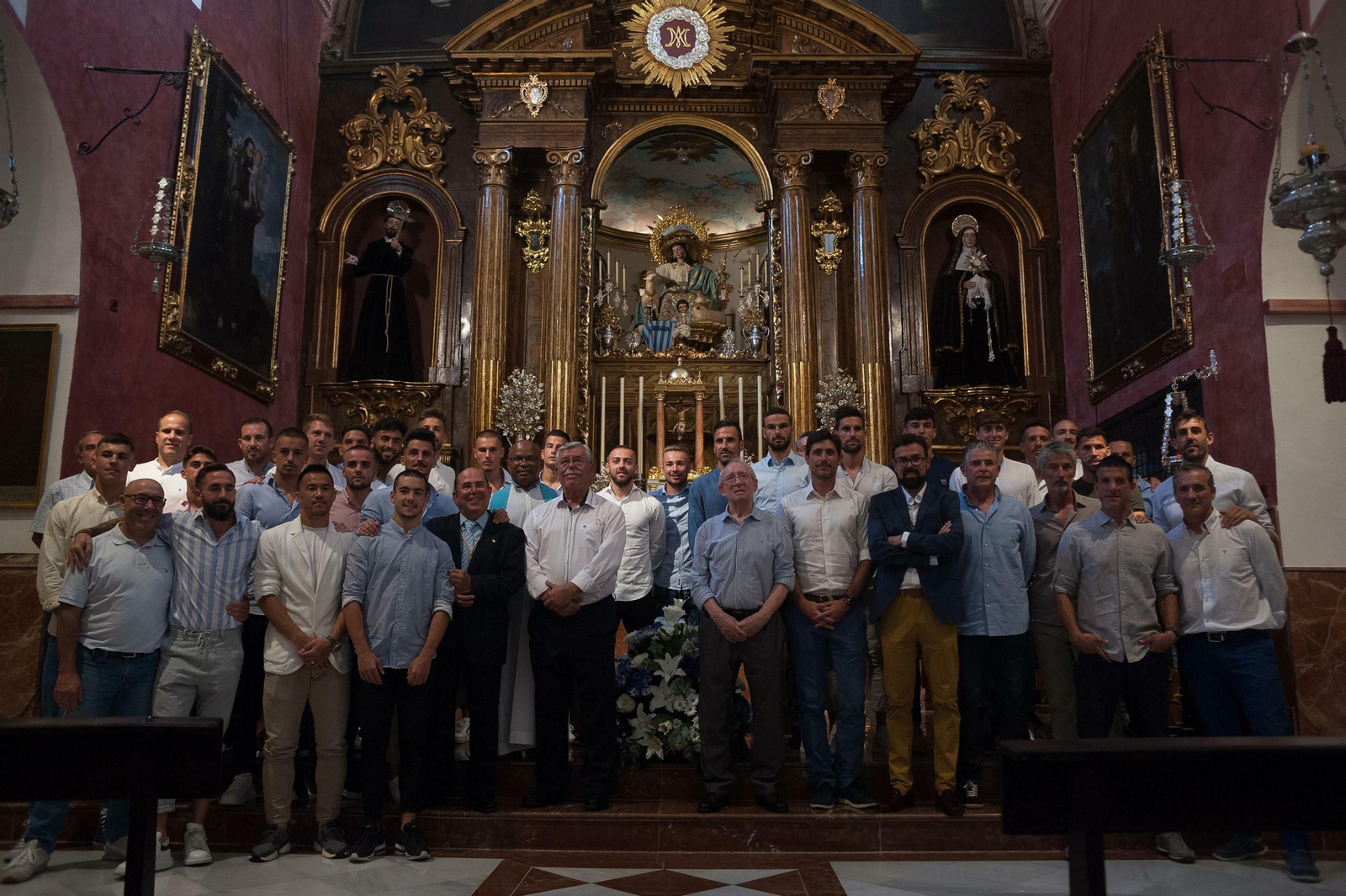 Las fotos del Málaga CF en la Divina Pastora