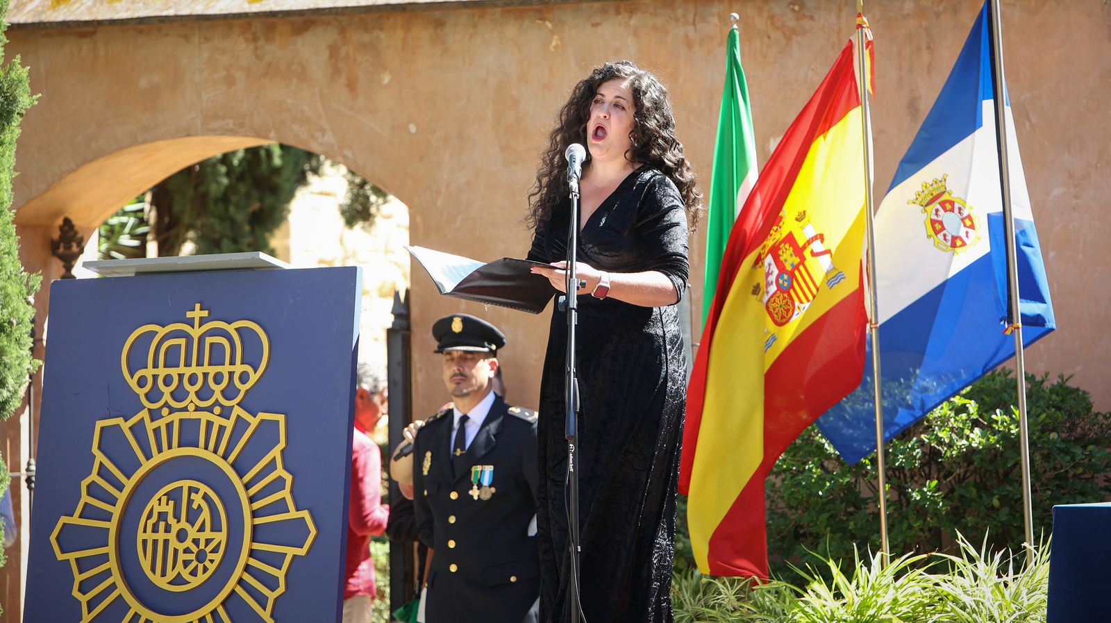 Emotivo acto por el Día de la Policía Nacional celebrado en Jerez