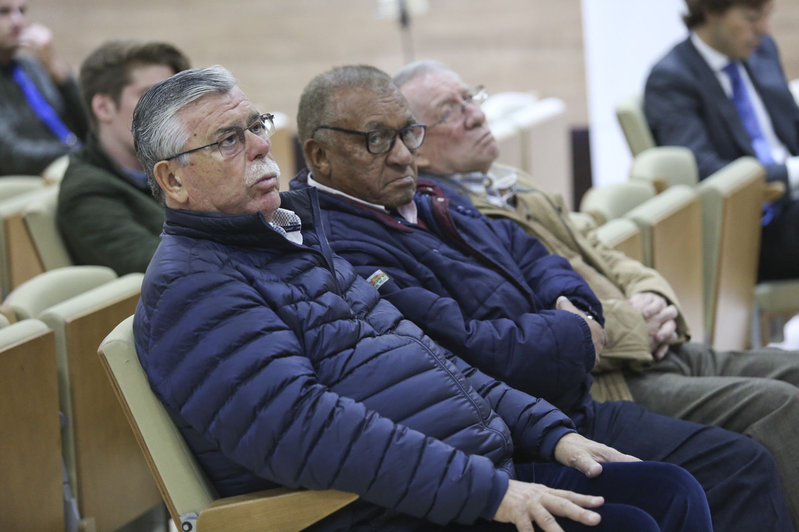 Martín Aguilar, Ben Barek y Benítez.