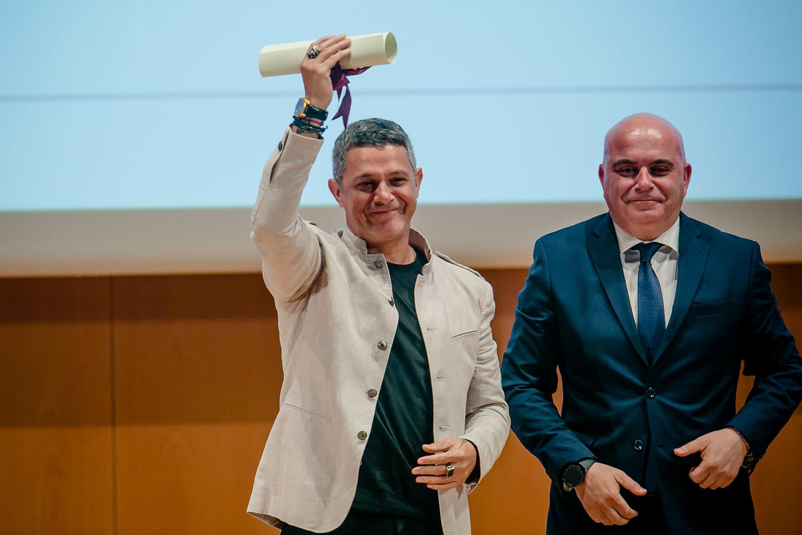 Acto de reconocimiento de Alejandro Sanz como hijo adoptivo de Cádiz