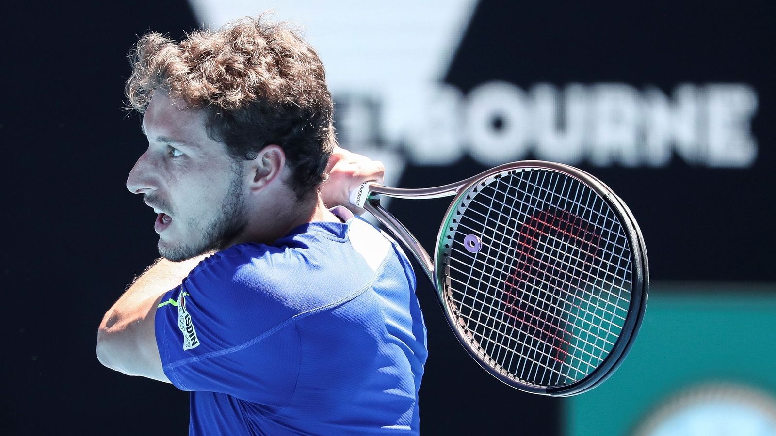 Carreño, durante el partido con Girekspoor.
