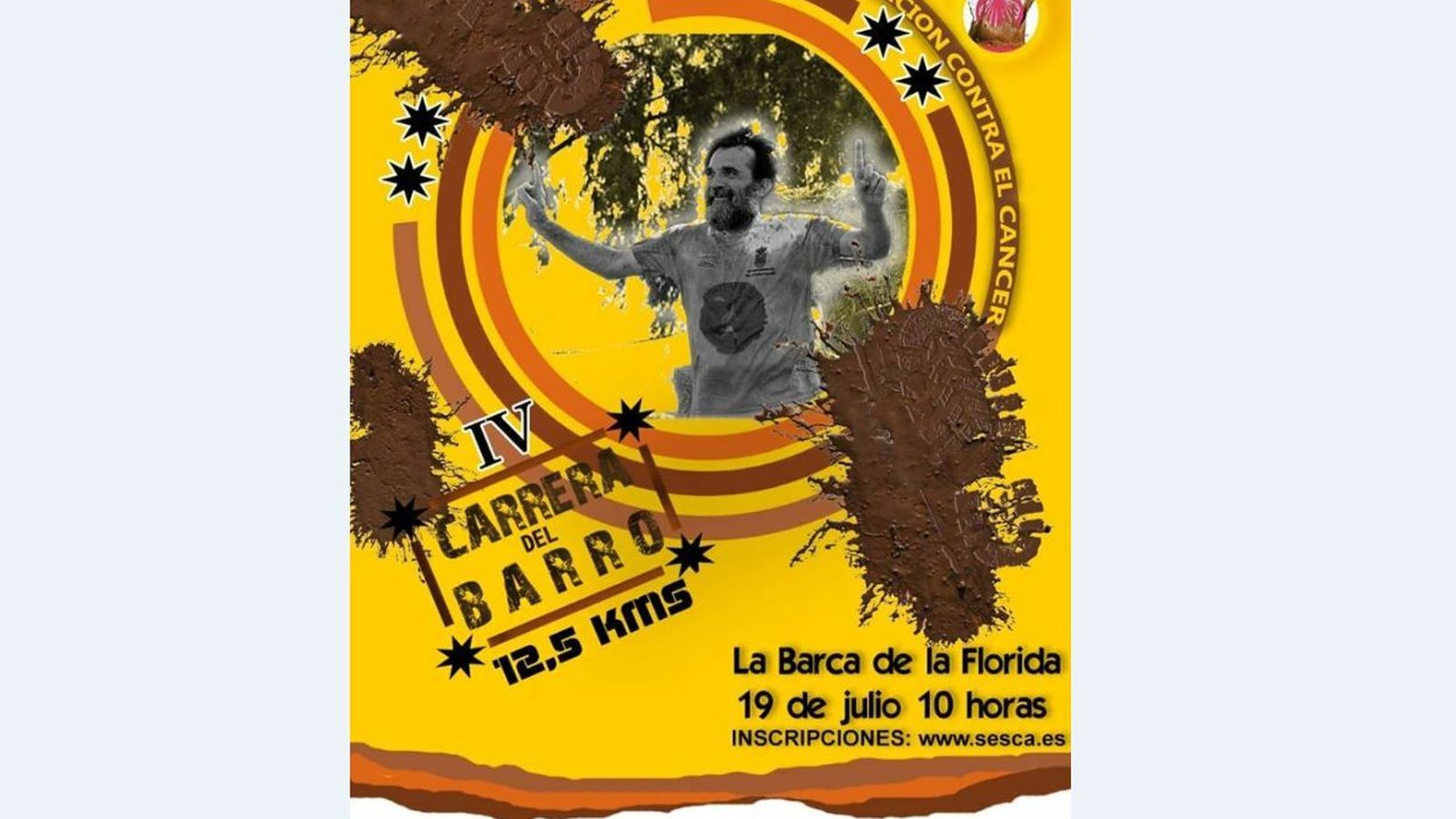 Cartel anunciador de la cuarta edición de la Carrera del Barro.