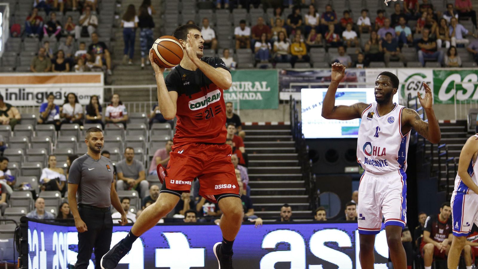 El ala-pívot, en un partido de pretemporada