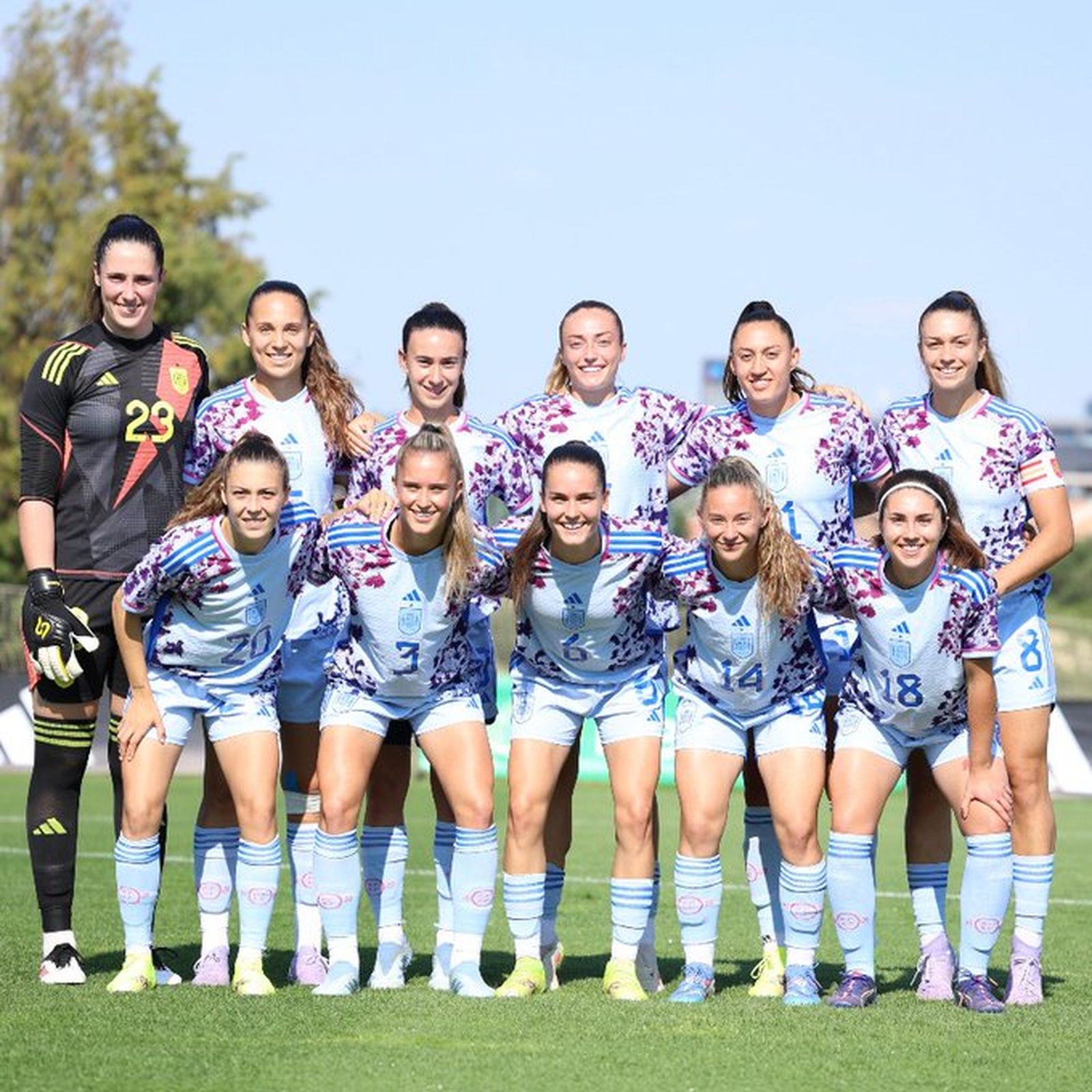 Once inicial de España sub 23 en un partido