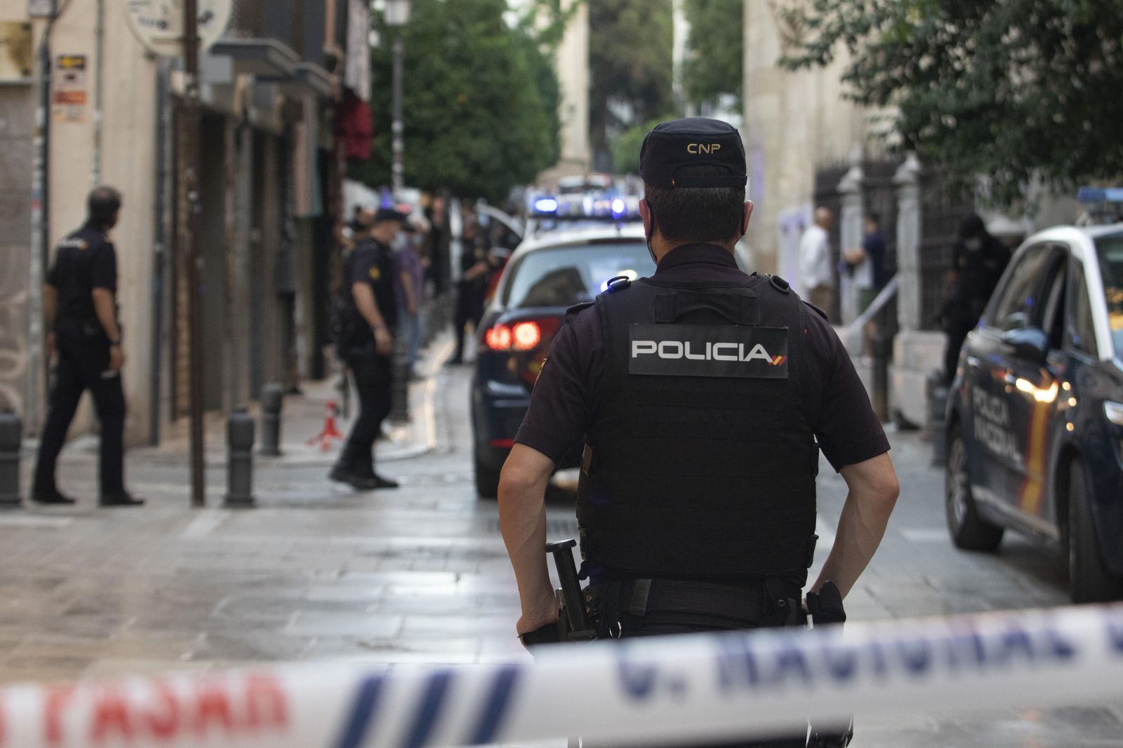 Un agente de la Policía Nacional.