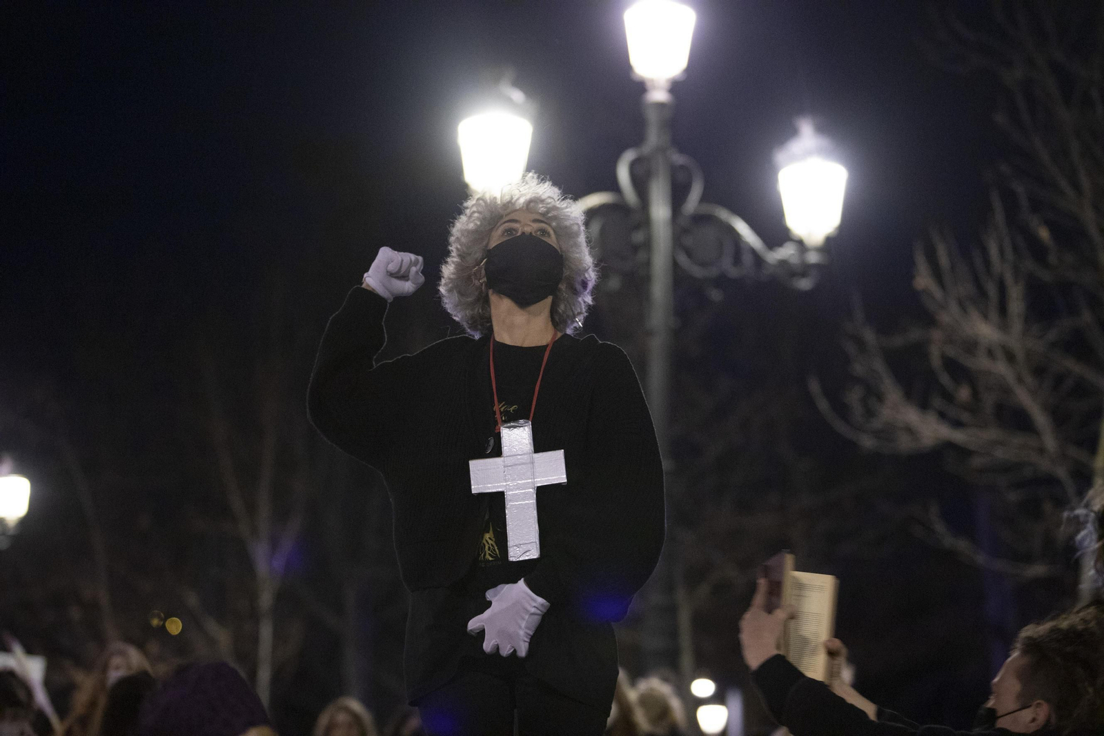 Las mejores imágenes de la manifestación feminista del 8M en Granada este 2021