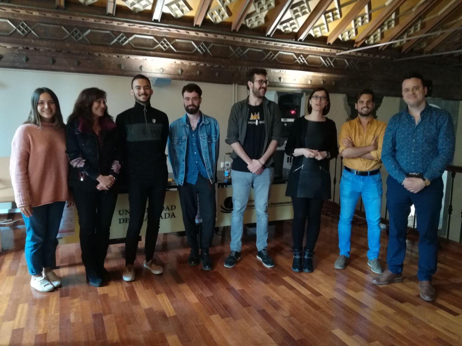 Algunos de los participantes durante el acto de entrega de premios