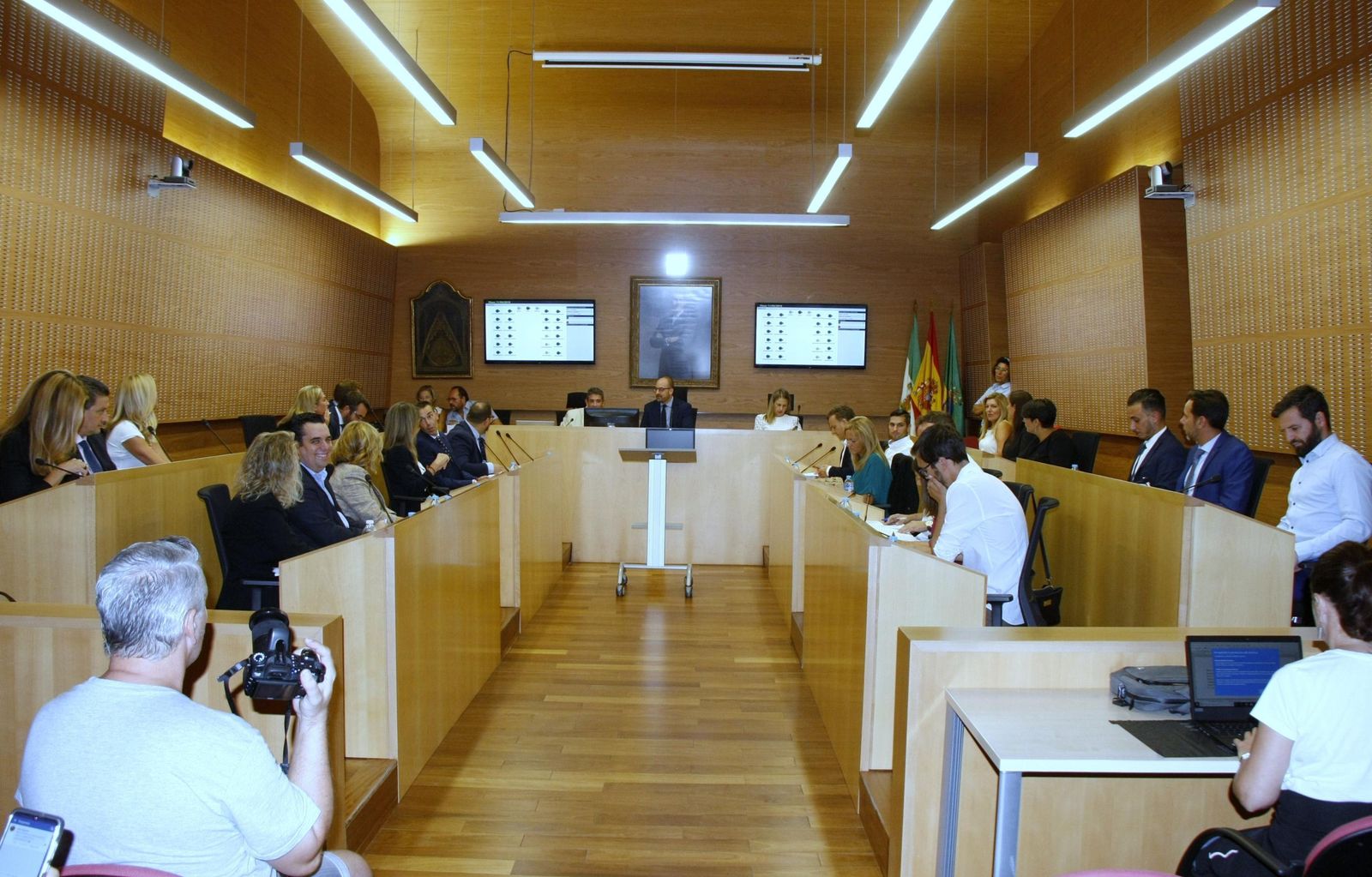 Una imagen de archivo de un pleno municipal.