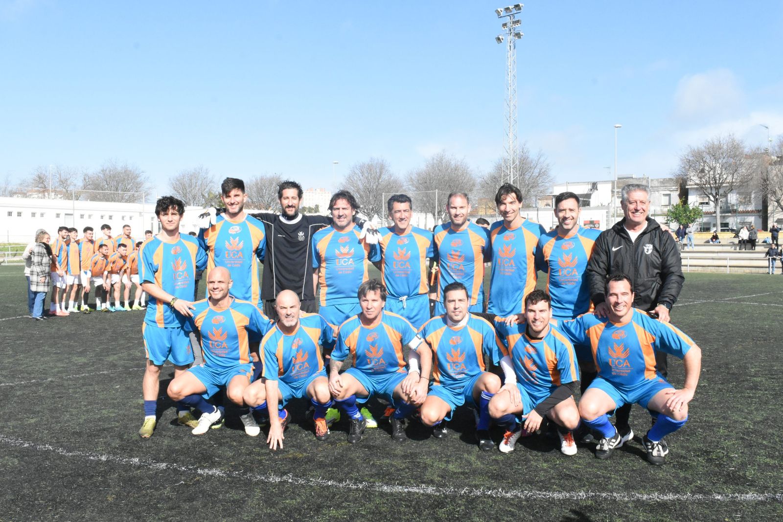Imagen del combinado de ex futbolistas del Xerez CD y el Cádiz.