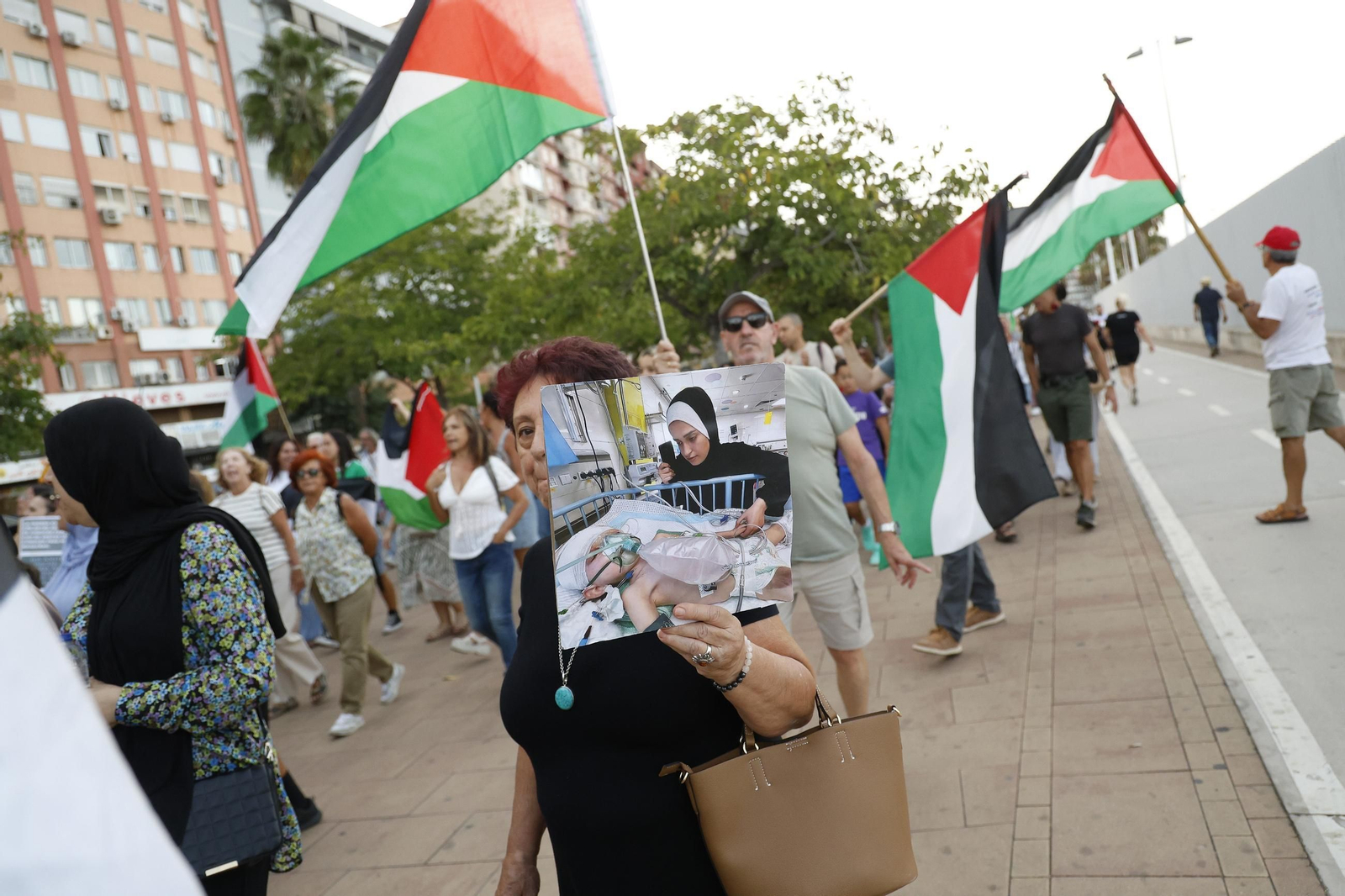 Las fotos de la marcha de apoyo a Palestina en Algeciras