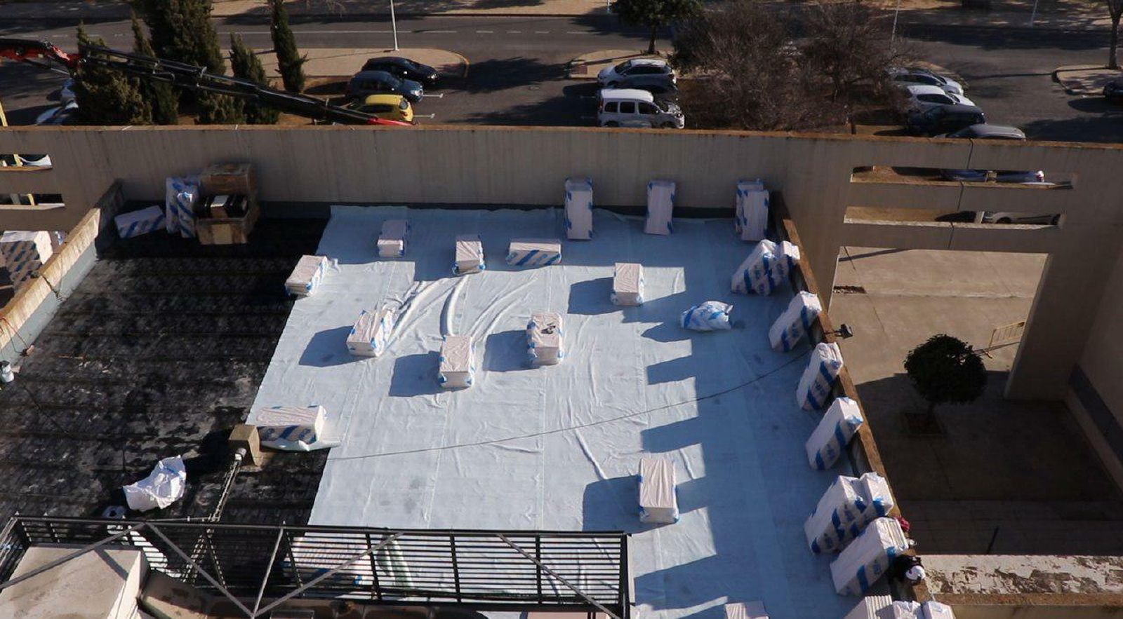 Reforma de la cubierta de la Facultad de Ciencias Experimentales.