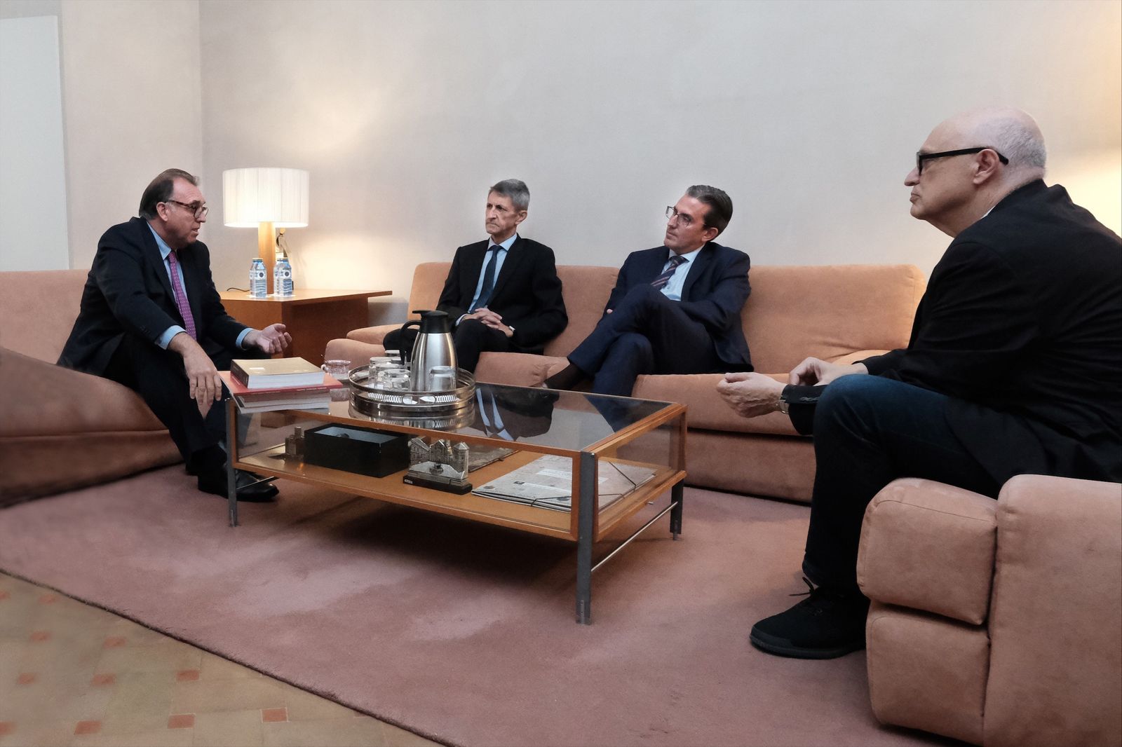 Un momento de la reunión entre la Fundación Unicaja y la Consejería de Cultura.