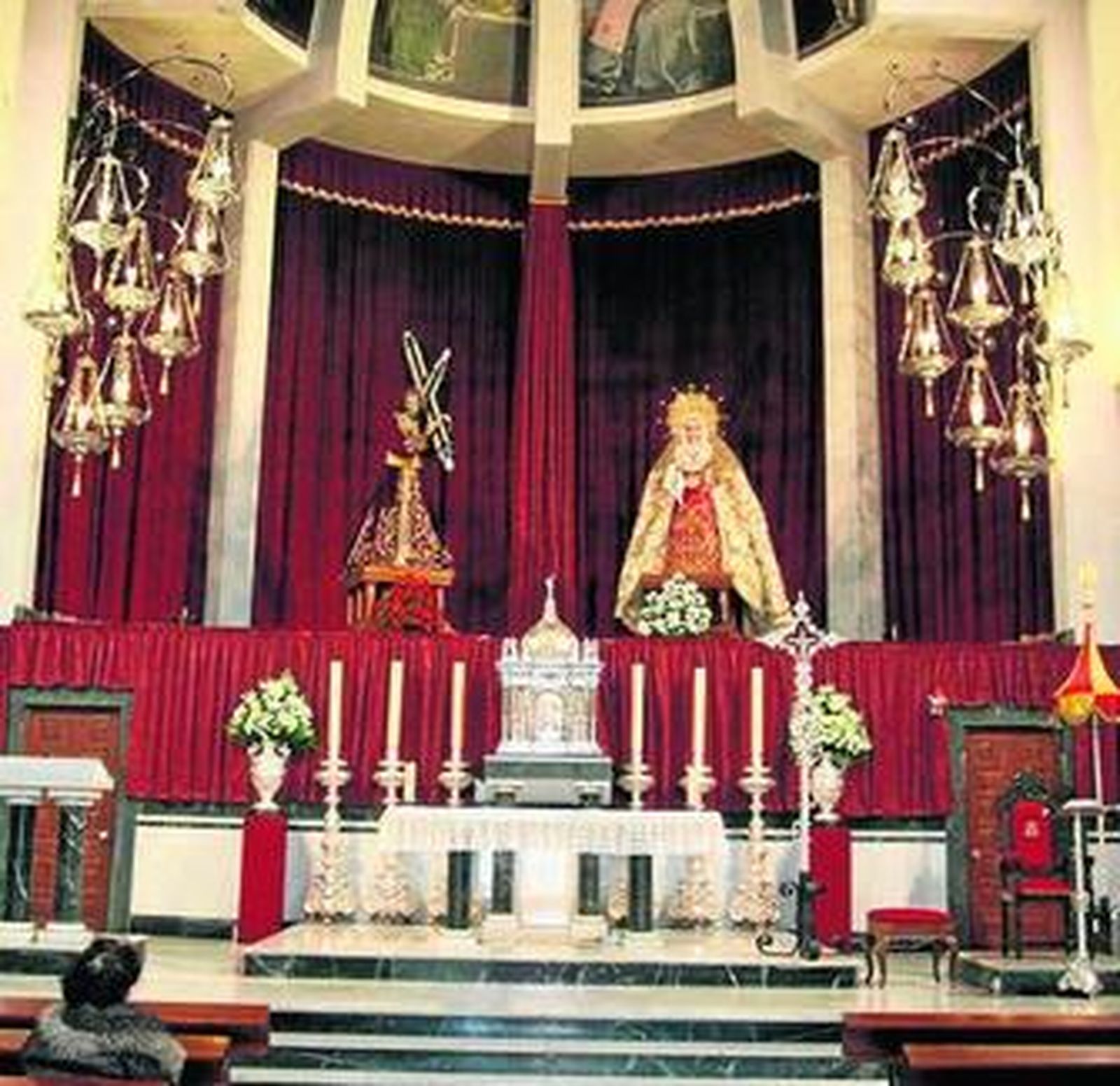 Vista actual del interior de la Basílica.