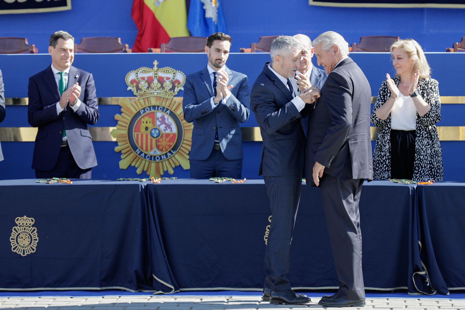 Plaza de España. Día de la Policía Nacional