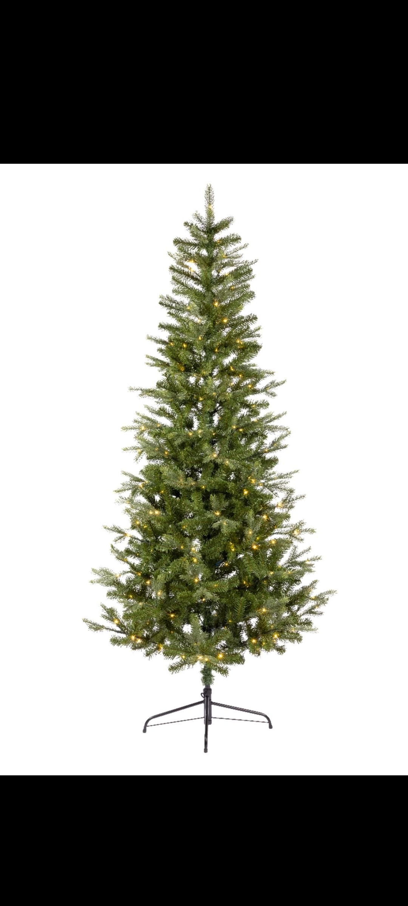 Árbol de Navidad Idaho con luces.