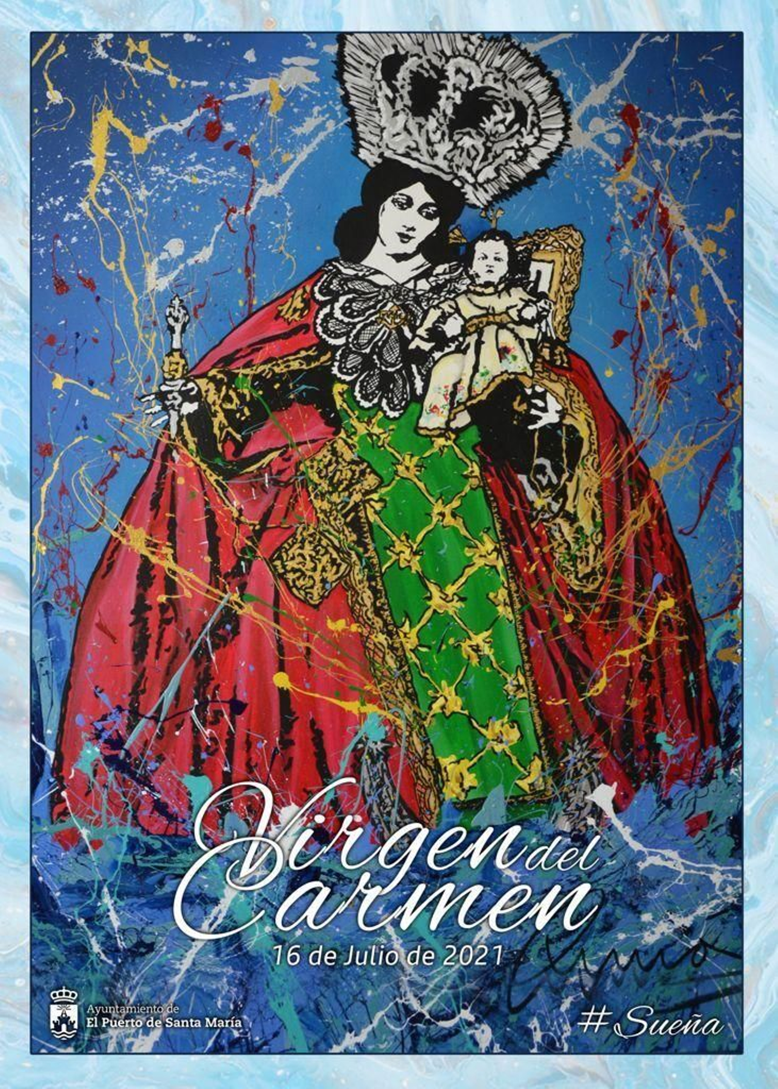 El cartel anunciador.