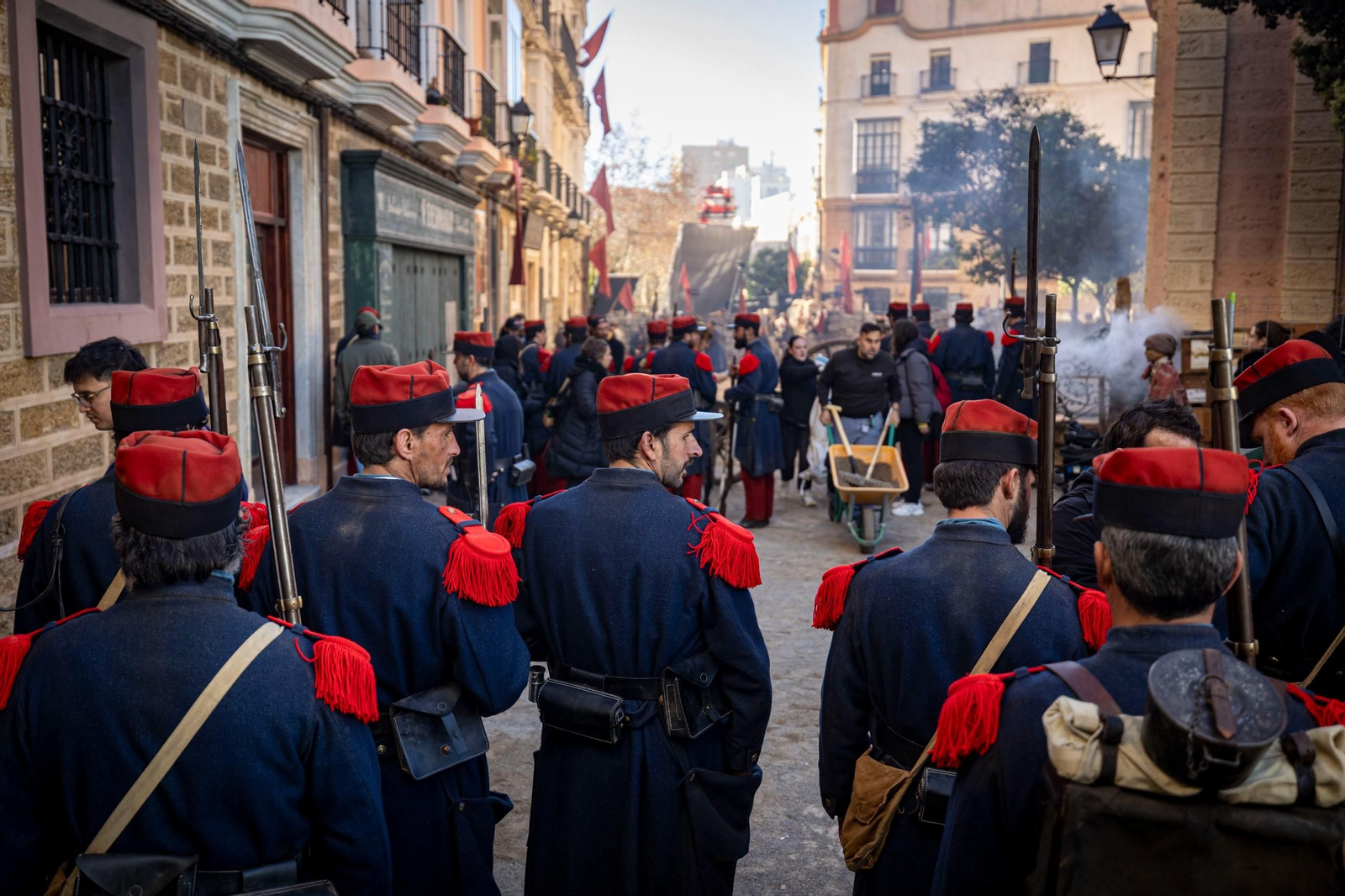 Imágenes de la grabación de la serie 'Young Sherlock' en Cádiz Imágenes de la grabación de la serie 'Young Sherlock' en Cádiz