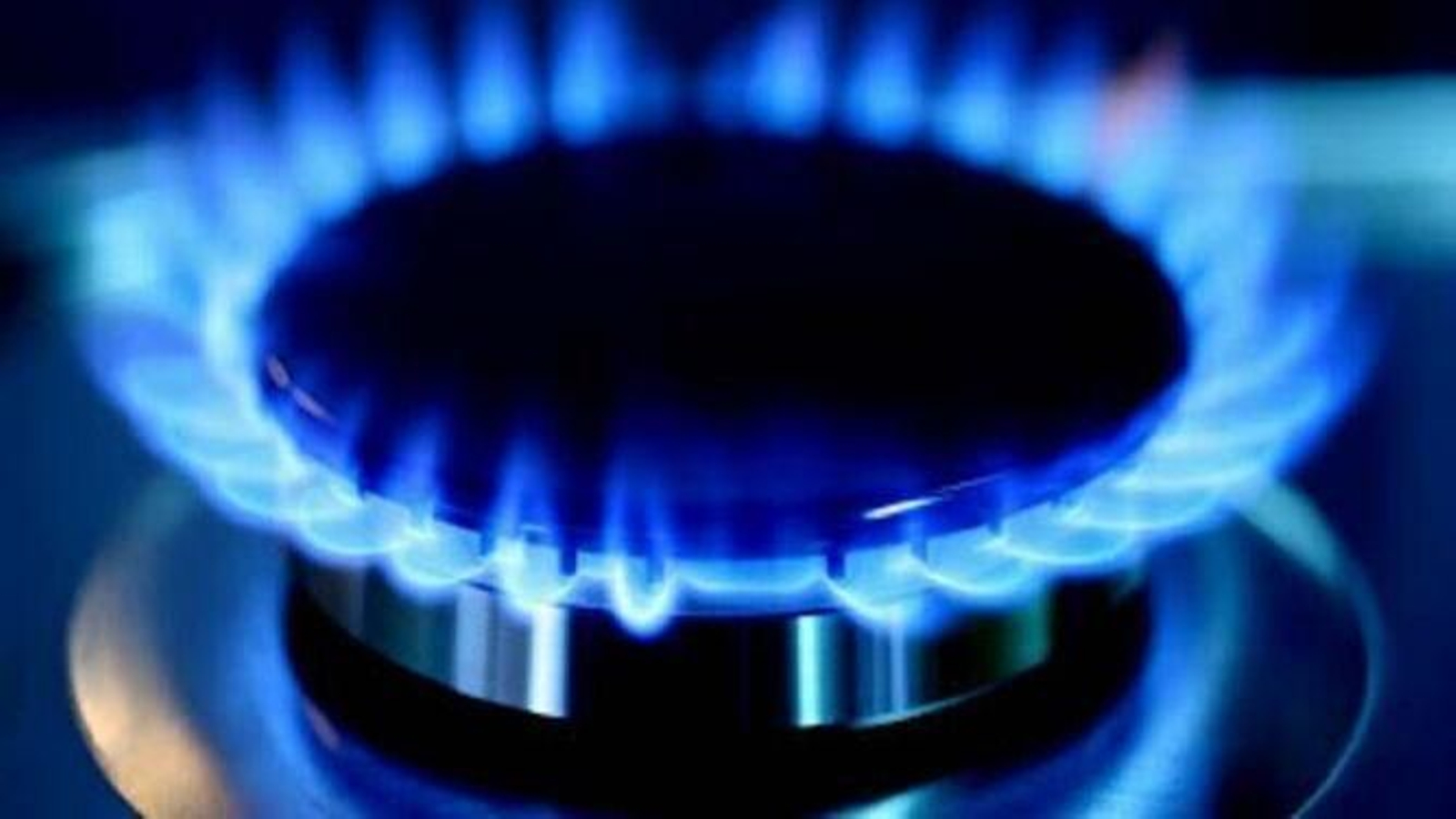 Una hornilla de gas encendida