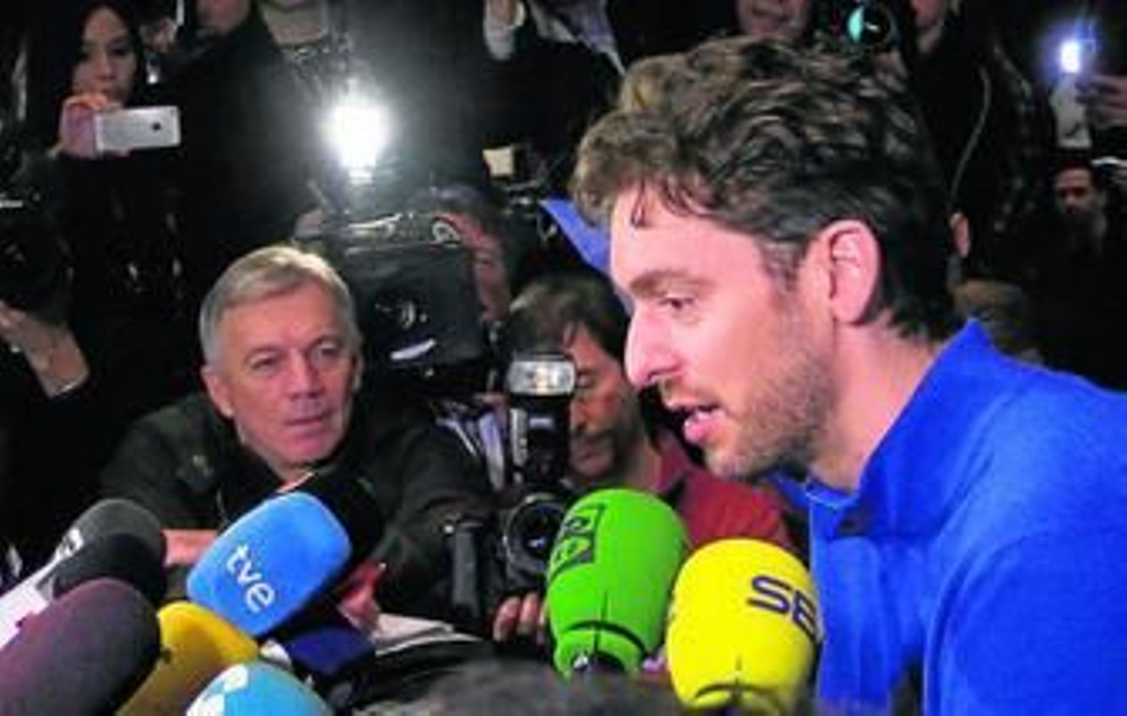 Pau Gasol, en una rueda de prensa en Nueva York durante el All Star.