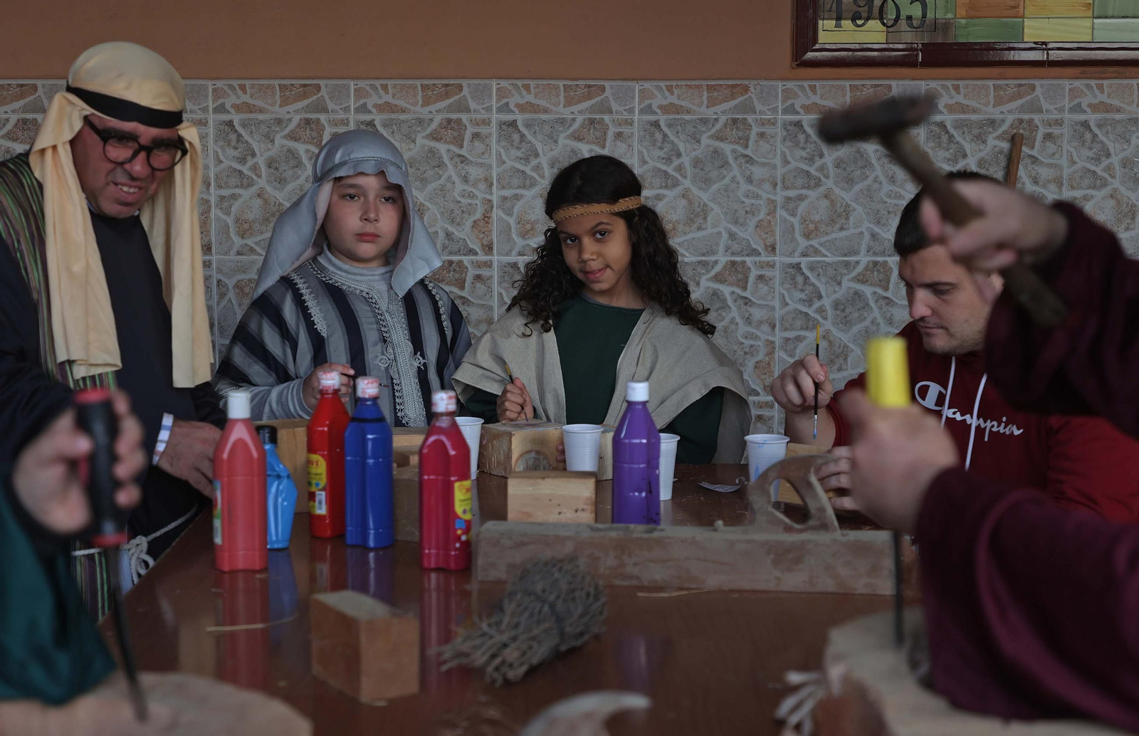 Fotos del Belén Viviente del colegio Salesianos de La Línea