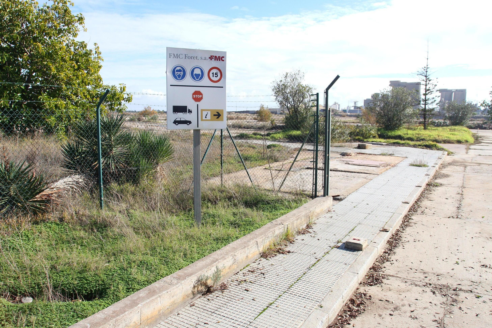Terrenos donde se asentará la Zona de Actividades Logísticas, en la superficie que ocupaba la fábrica Foret.