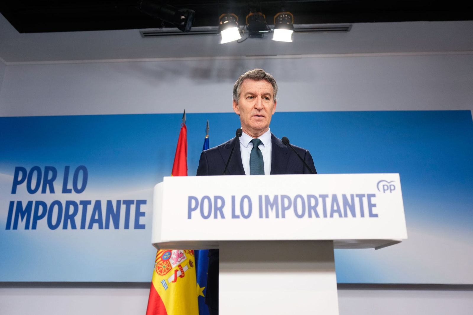 El líder del PP, Alberto Núñez Feijóo.