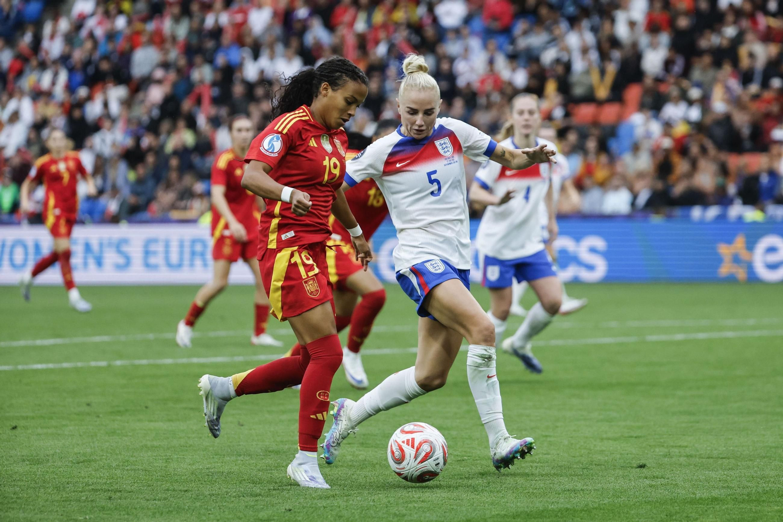 Las mejores imágenes de la final España - Inglaterra de la Eurocopa femenina