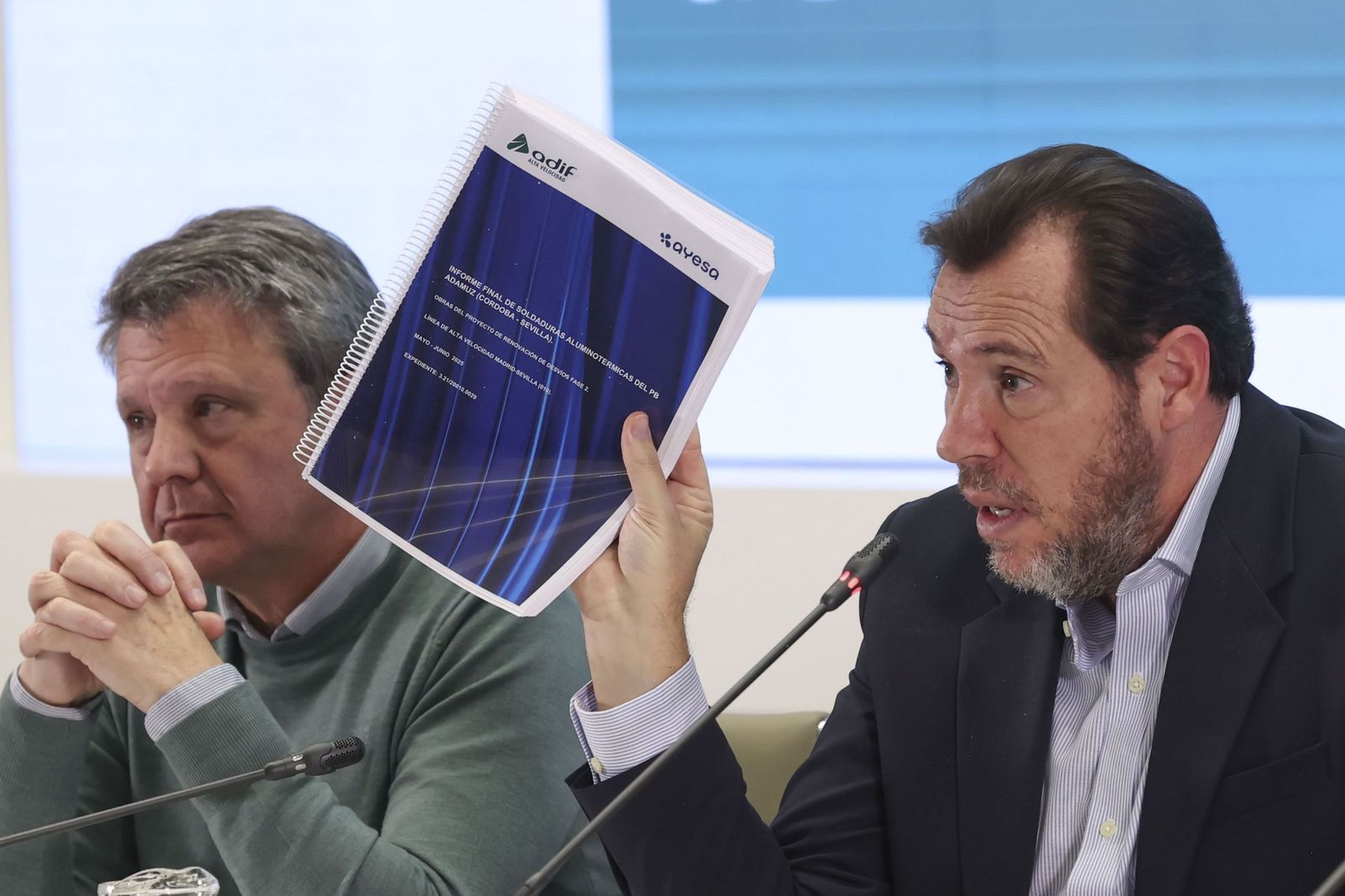 Óscar Puente, en rueda de prensa.