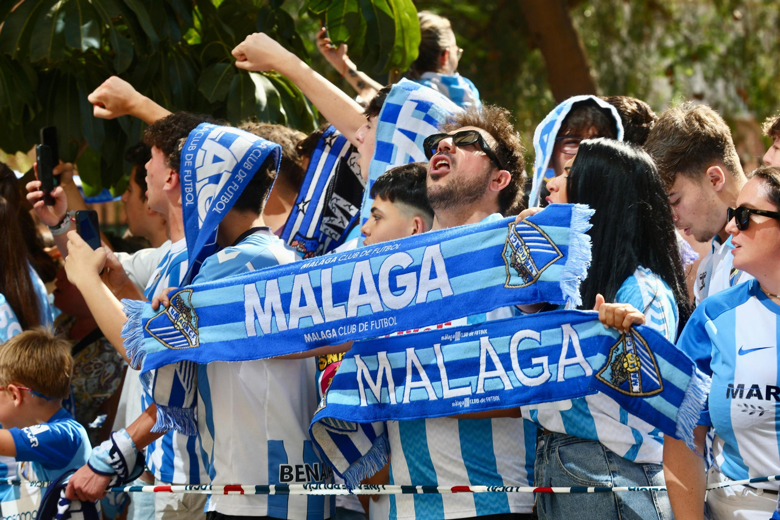 Las fotos de otra exhibición de la afición antes del Málaga-Nàstic