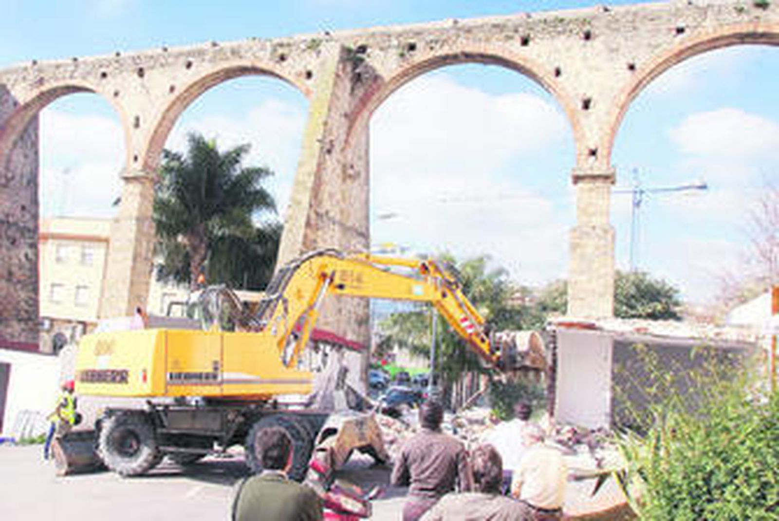 Imagen de archivo de Aguamarina, durante la intervención para preservar el patrimonio de la ciudad.