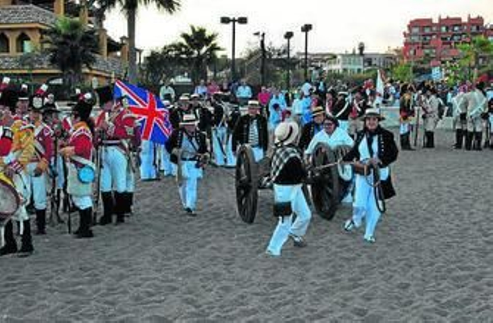 Las tropas aliadas comandadas por el general lord Blayney.