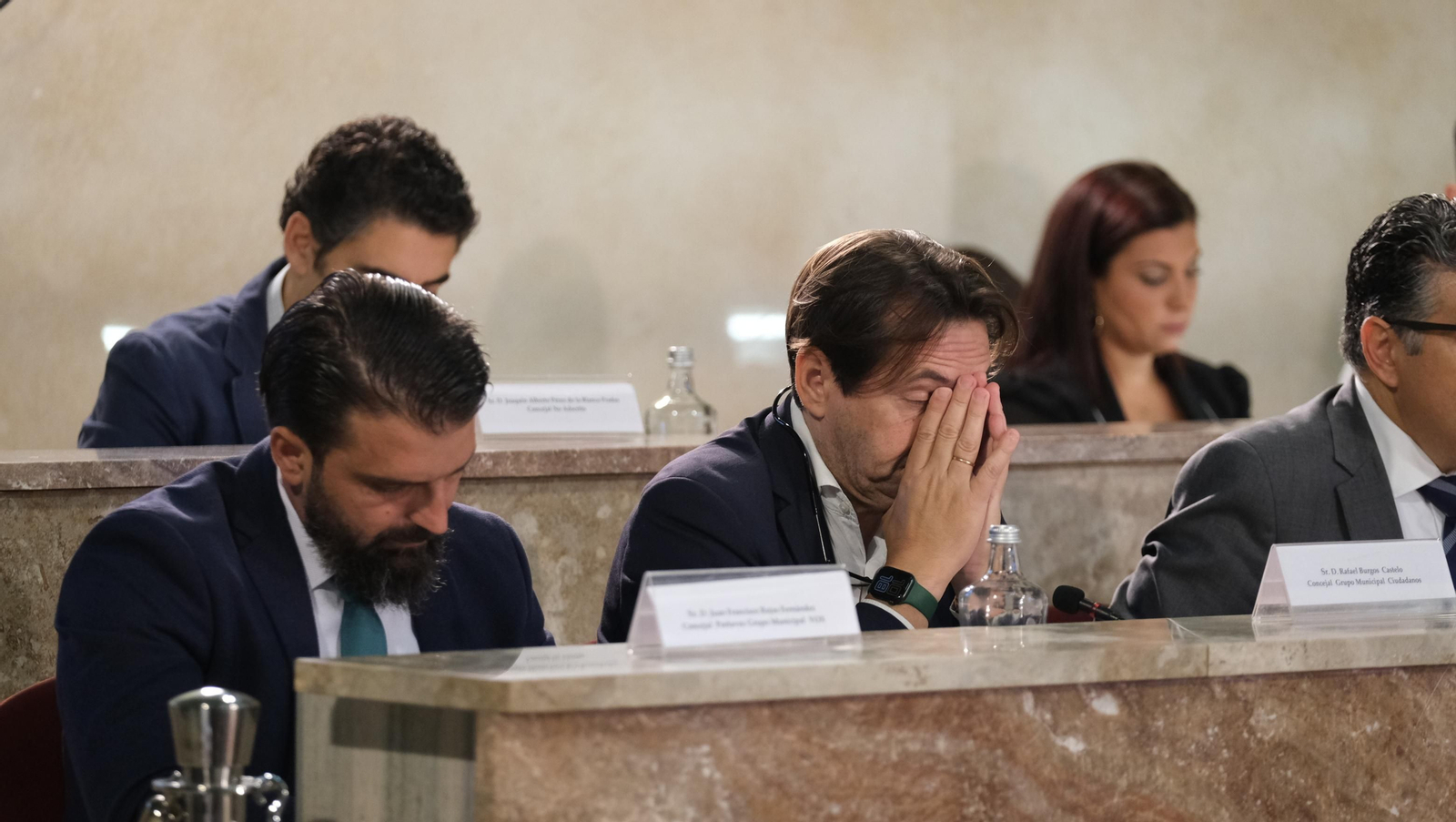 Imágenes del pleno del Ayuntamiento de Almería