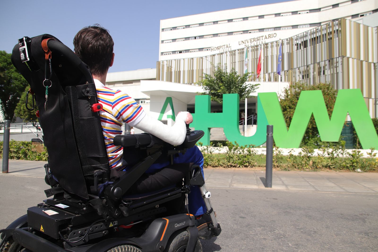 Un paciente con Piel de Mariposa tratado en el hospital.