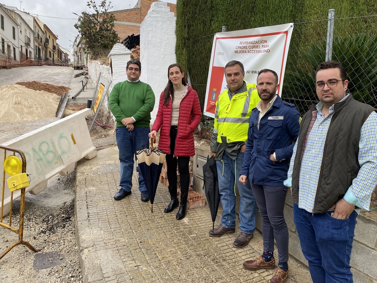 Visita a las obras de la calle Pedro Murial de Monturque.