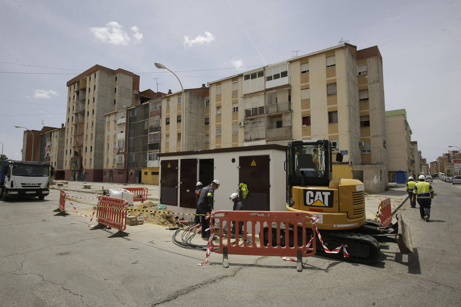 Centro de transformación instalado en junio en el Polígono Sur.