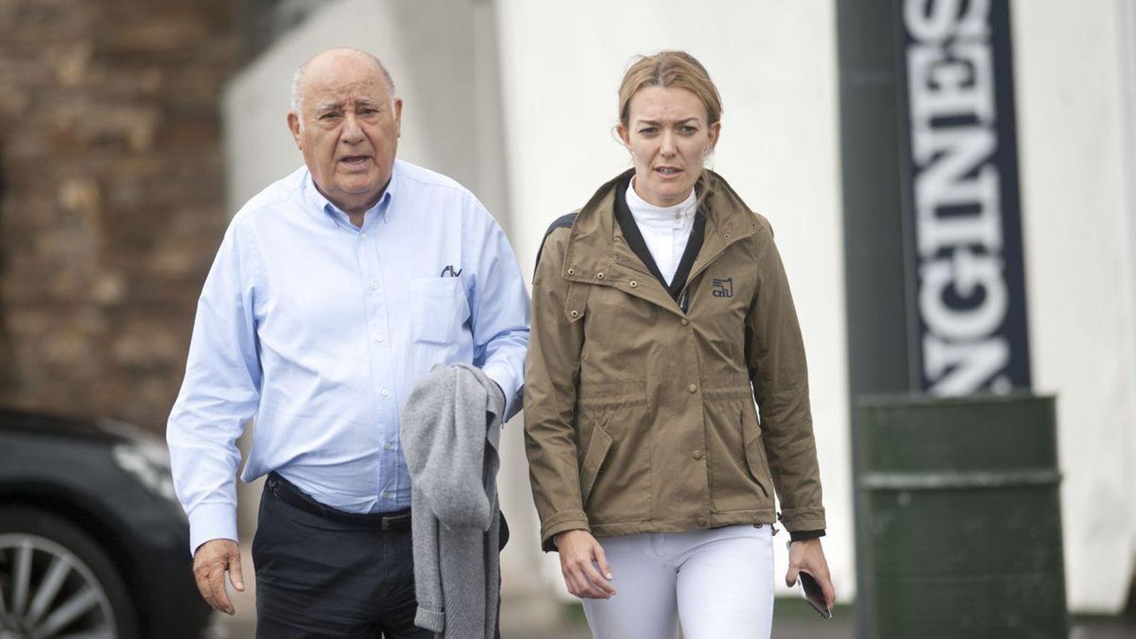 Amancio Ortega y su hija menor, Marta, quien se ocupará del grupo Inditex desde este viernes.