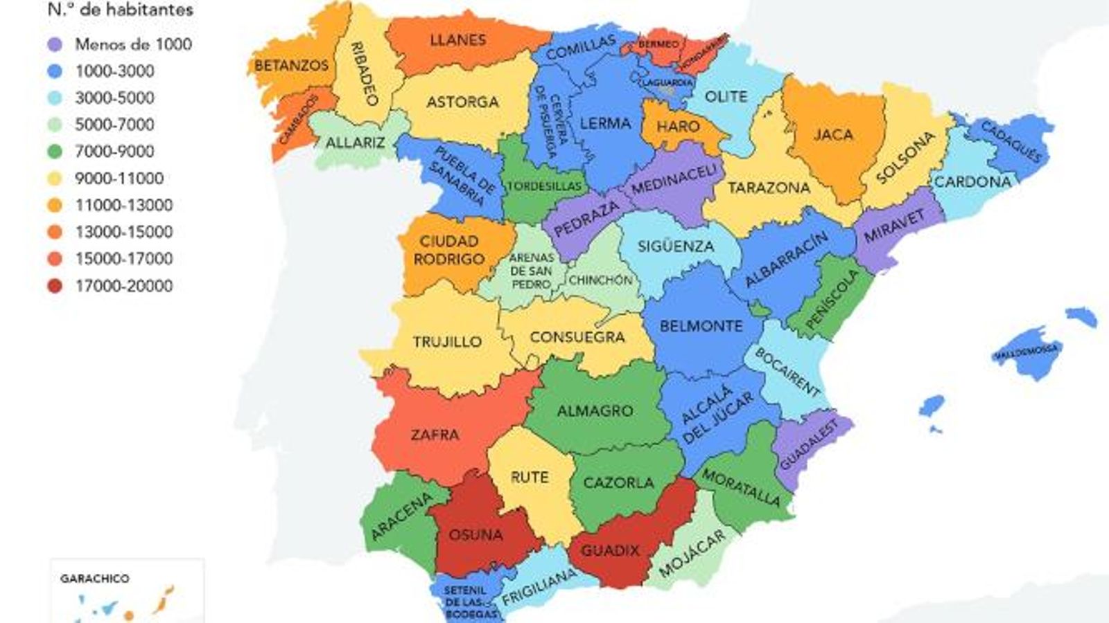 Mapa de España con los pueblos más relevantes según Musement. Mapa de España con los pueblos más relevantes según Musement.