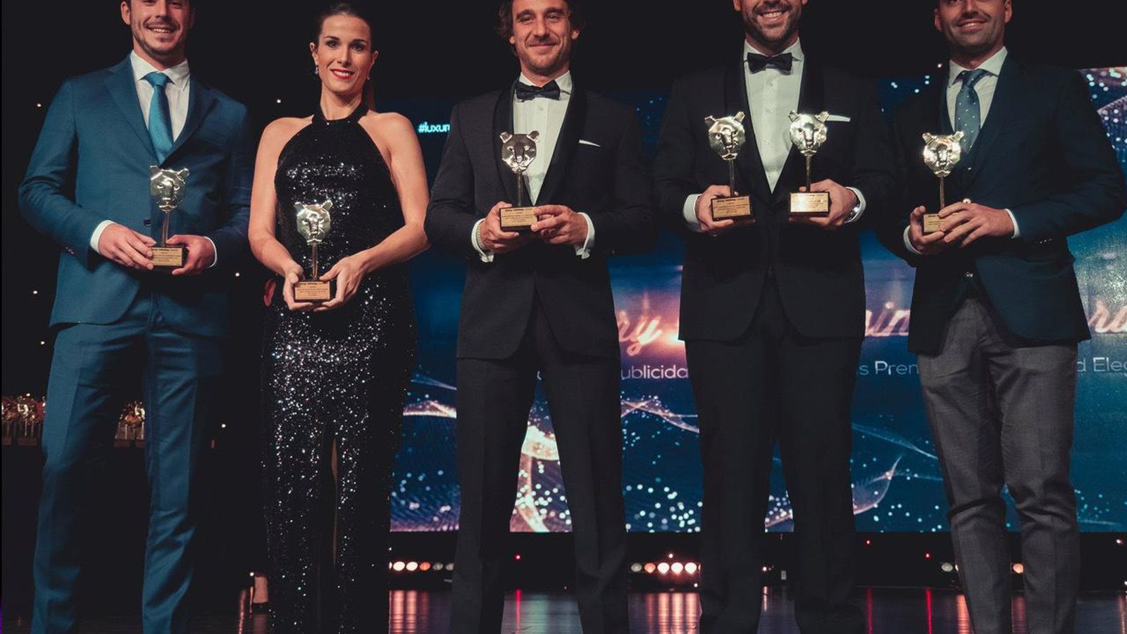 Entrega de galardones al equipo de Jumpers en el Luxury Advertising Awards, el Festival de Publicidad de Lujo, Marcas Premium y Publicidad Elegante.