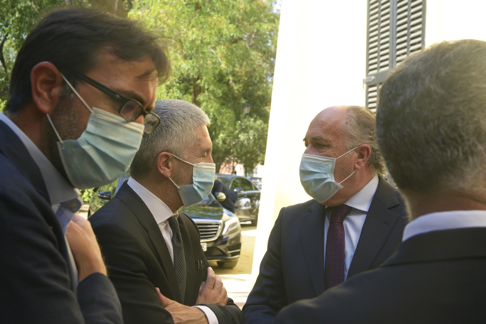 Fotos del Ministro de Interior Fernando Grande Marlaska en Algeciras