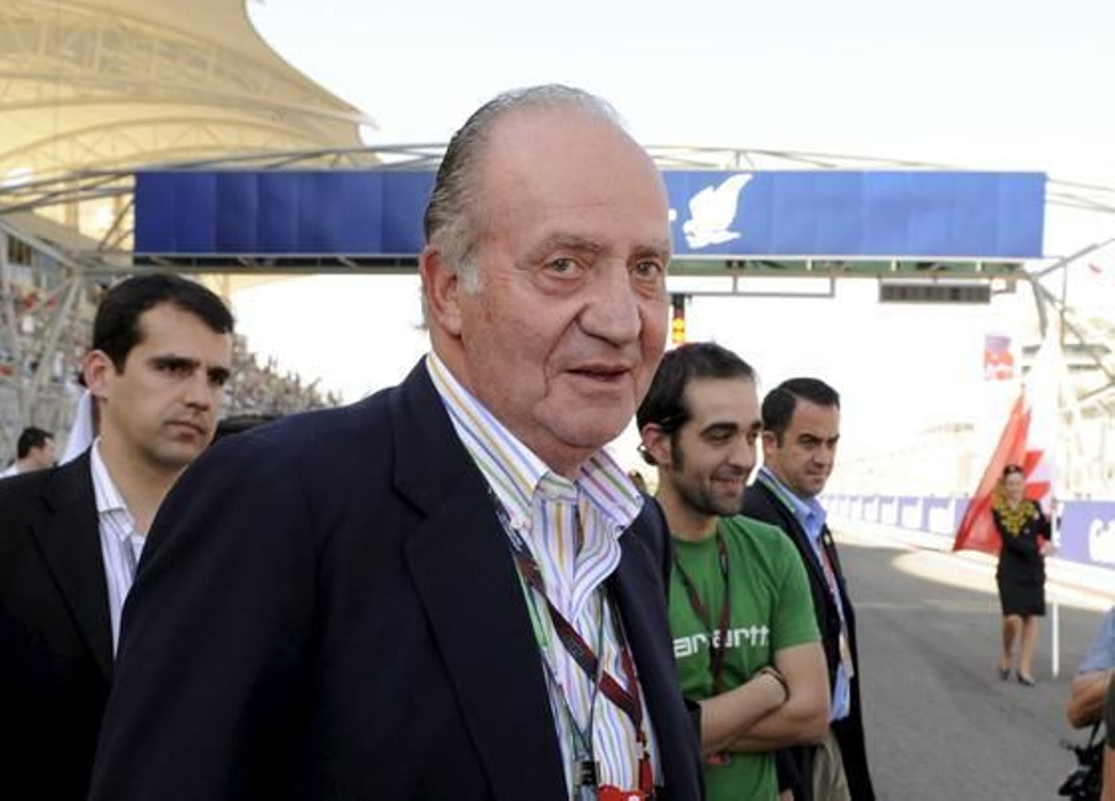 El Rey Juan Carlos ha sido testigo de la victoria del piloto español. / EFE