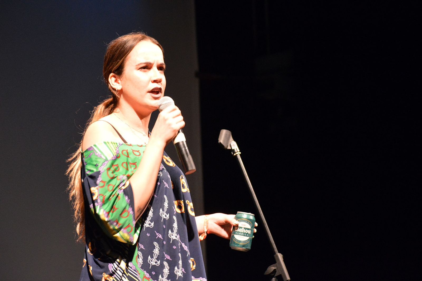 Martita de Graná durante su actuación en el Teatro Apolo.