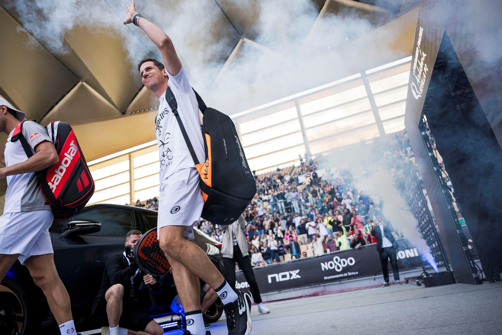 Las mejores fotos de los cuartos de final del pádel en el Estadio de la Cartuja