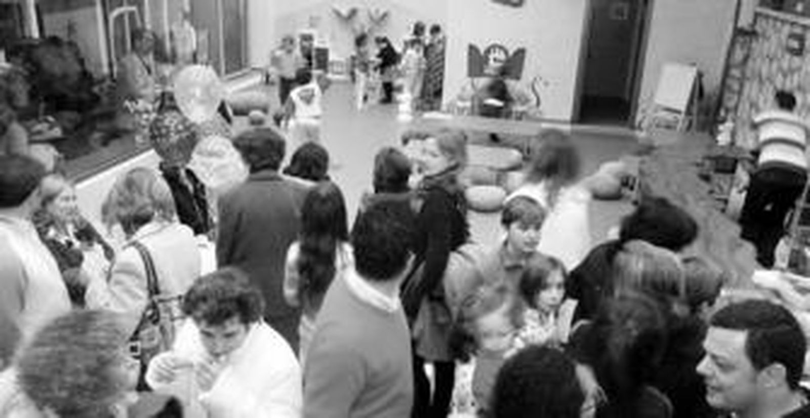 Una imagen del concurrido aspecto que presentaban ayer las instalaciones de Sendaland.