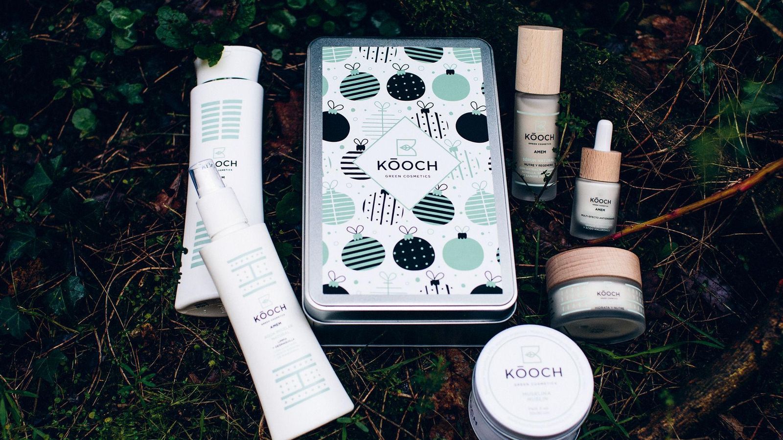 'Packaging' vegano de la firma Kooch Green Cosmetics.